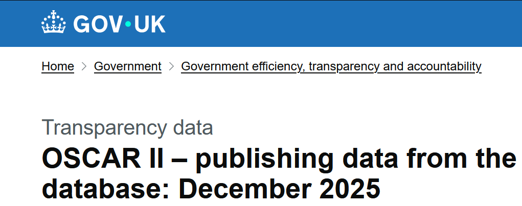 screenshot of oscar ii dataset